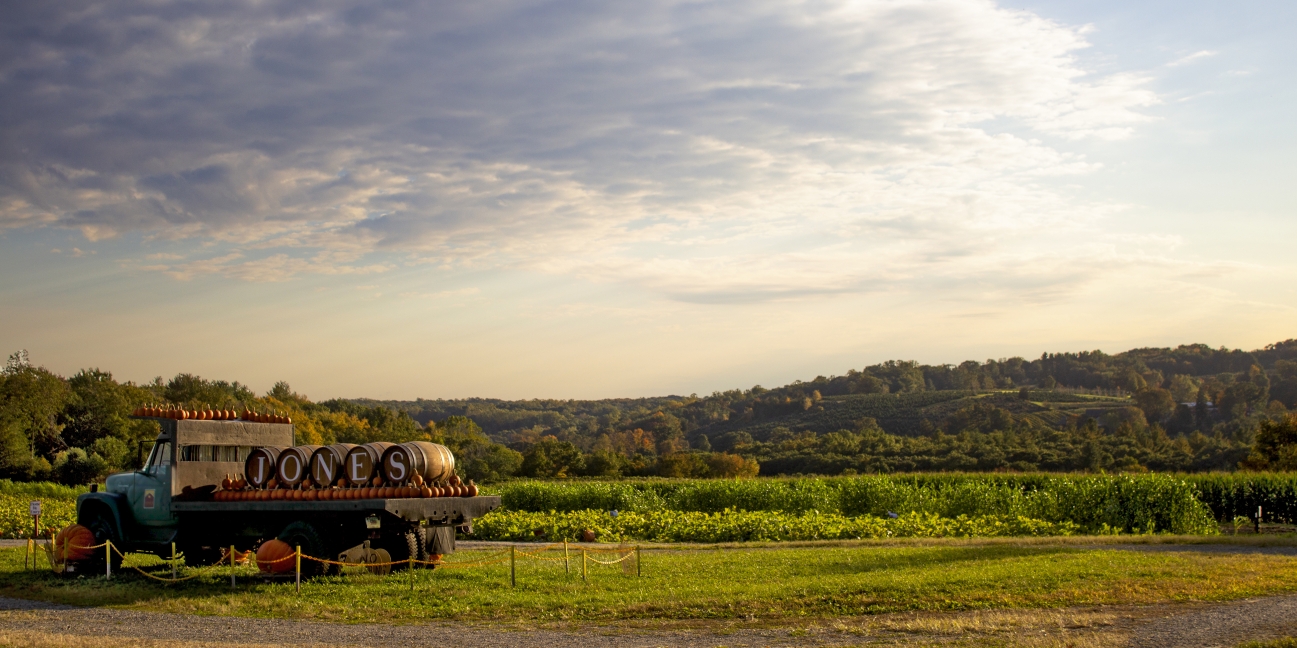 JFF tractor at sunset