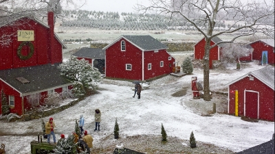Jones Winter Scene of Barn