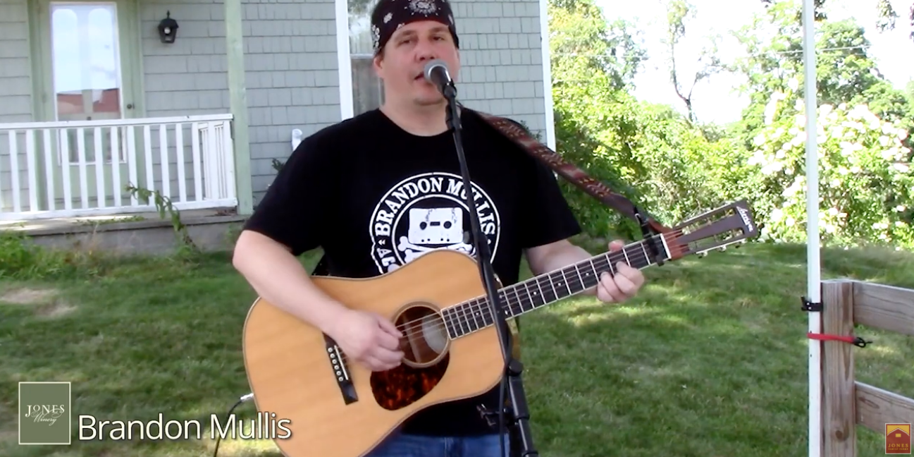 Brandon Mullis at the Jones Winery